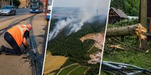 Hitze, Waldbrände und schwere Unwetter